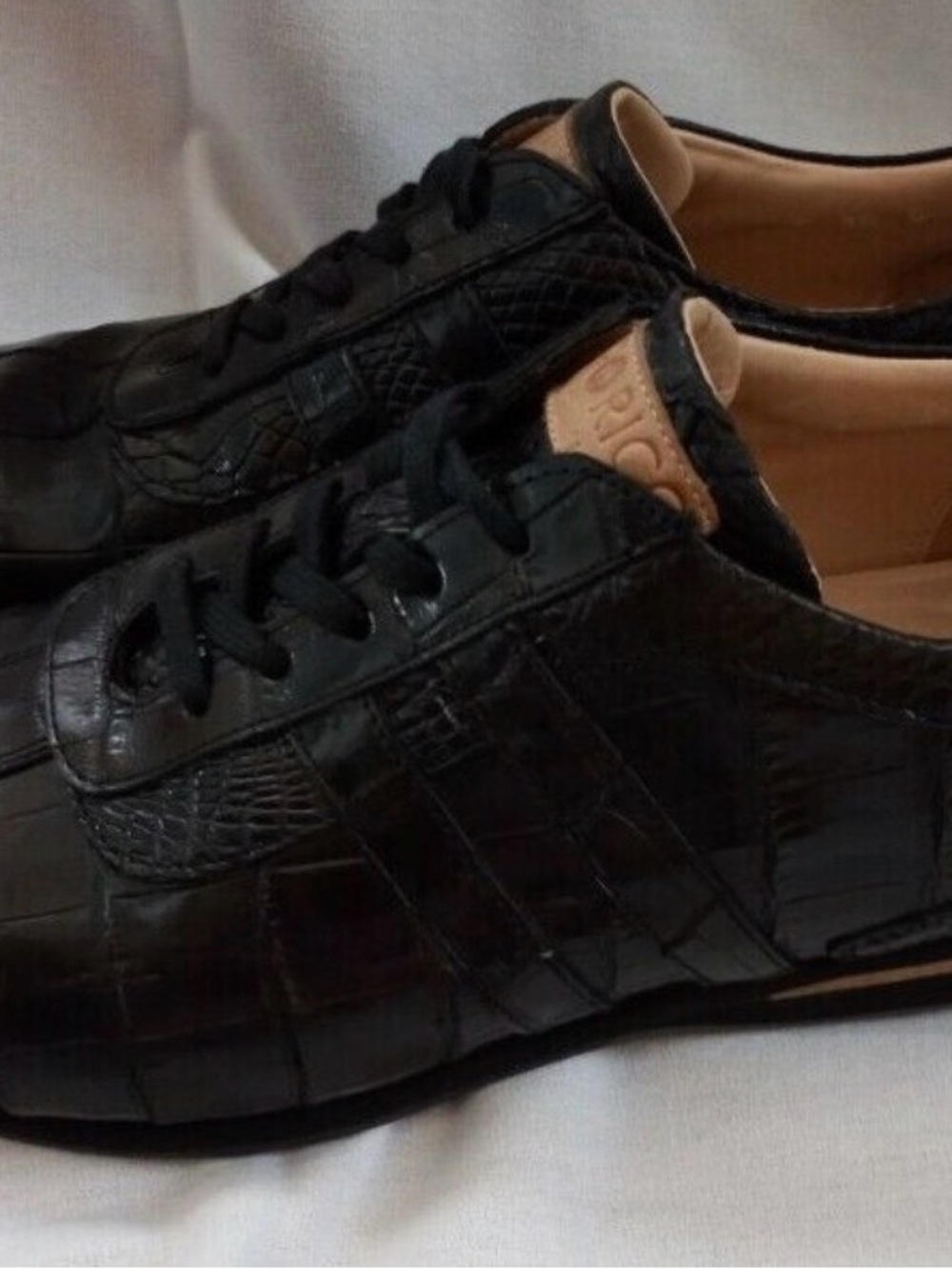 Caporicci 9412 genuine alligator made 100% in Italy Lace-Up Sneakers 🇮🇹 - Picture 4 of 11